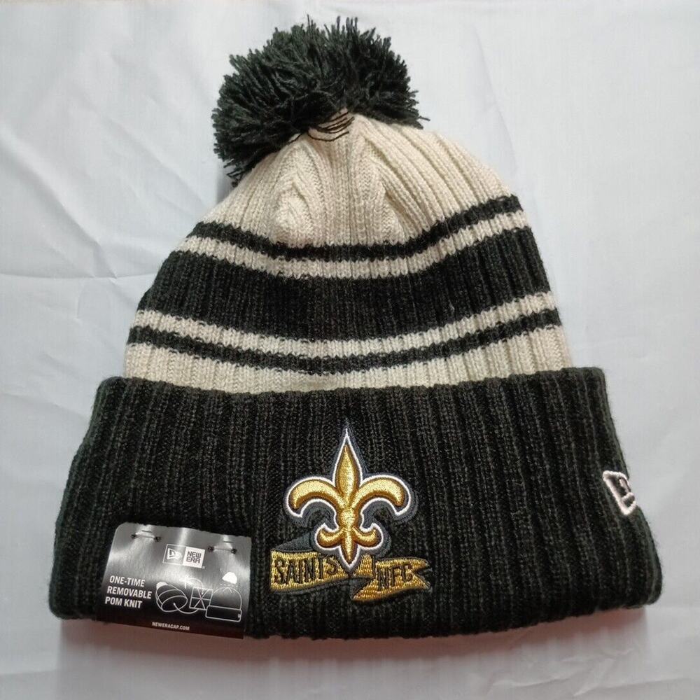 New Orleans Saints‎ New Era Pom Knit Hat Beanie
